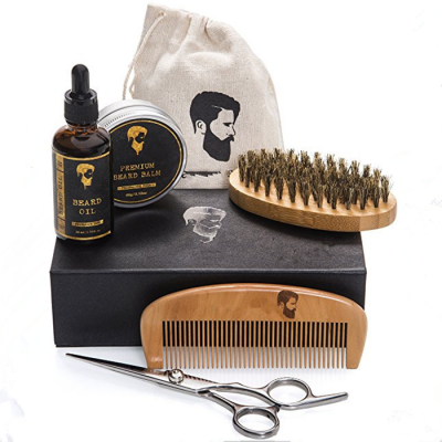 Private label mens beard grooming kit